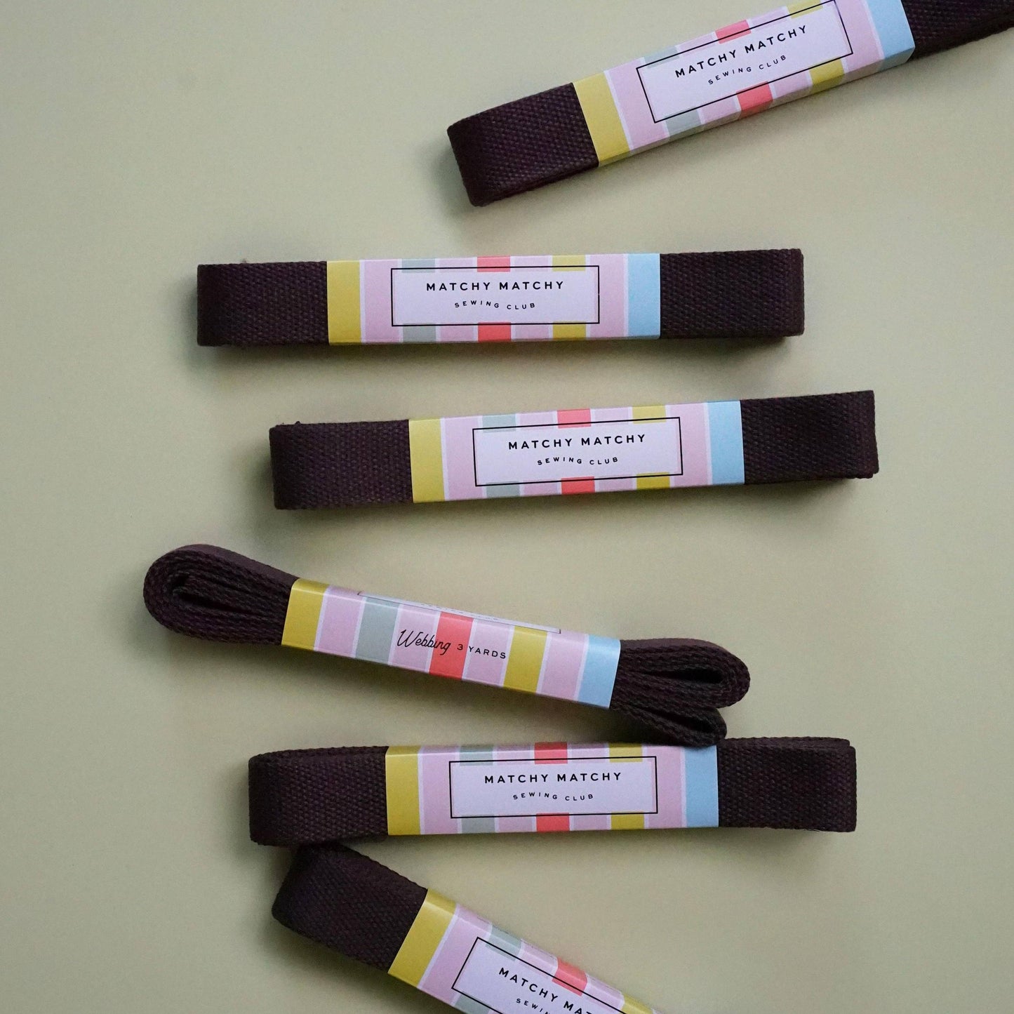 Matchy Matchy Sewing Club-Espresso Webbing 1.25"-trim-gather here online