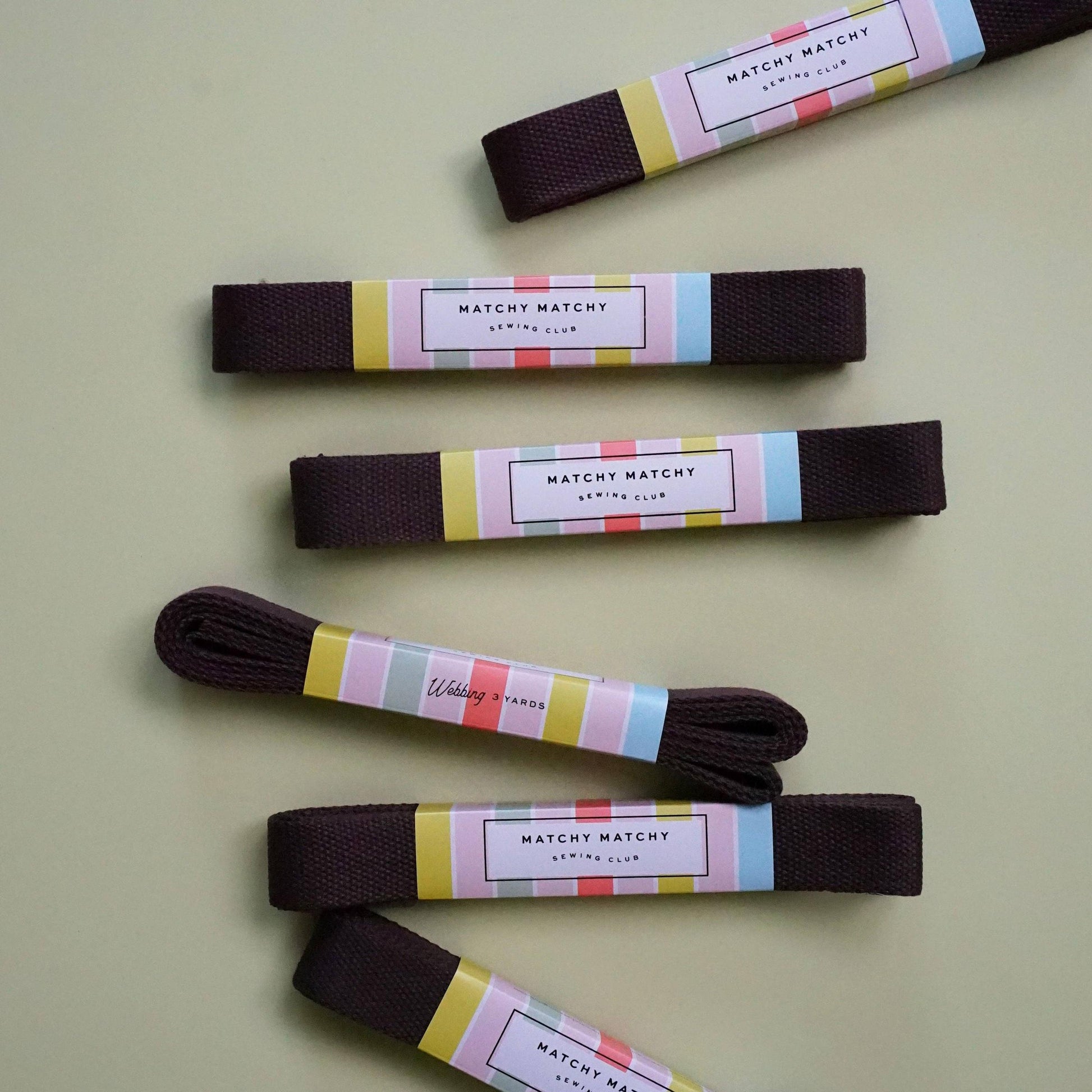 Matchy Matchy Sewing Club-Espresso Webbing 1.25"-trim-gather here online