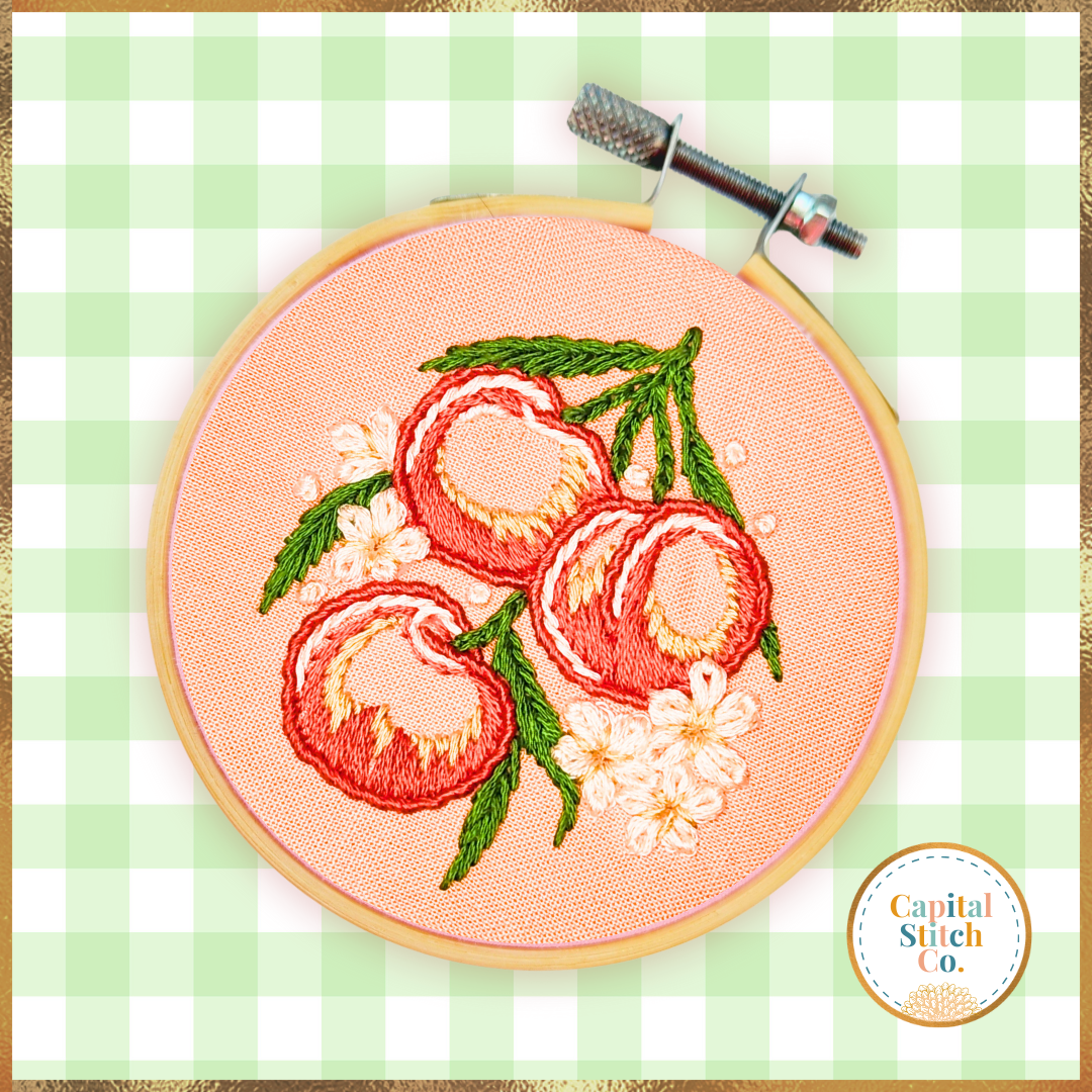 Just Peachy Mini Embroidery Kit