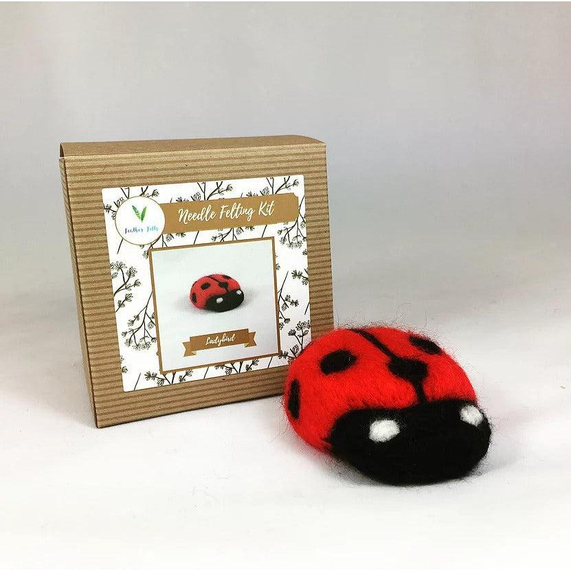 Feather Felts-Ladybird Needle Felting Kit - Without Foam-craft kit-gather here online