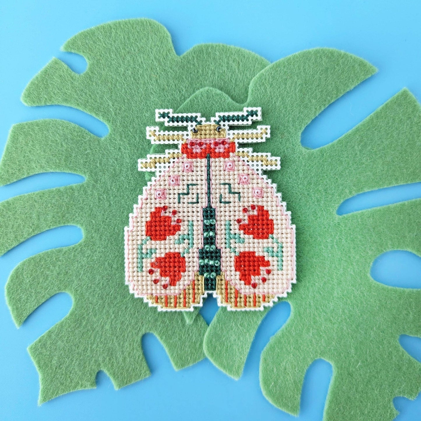 Benzie Design-Blooming Bugs Moth Cross Stitch Kit-xstitch kit-gather here online