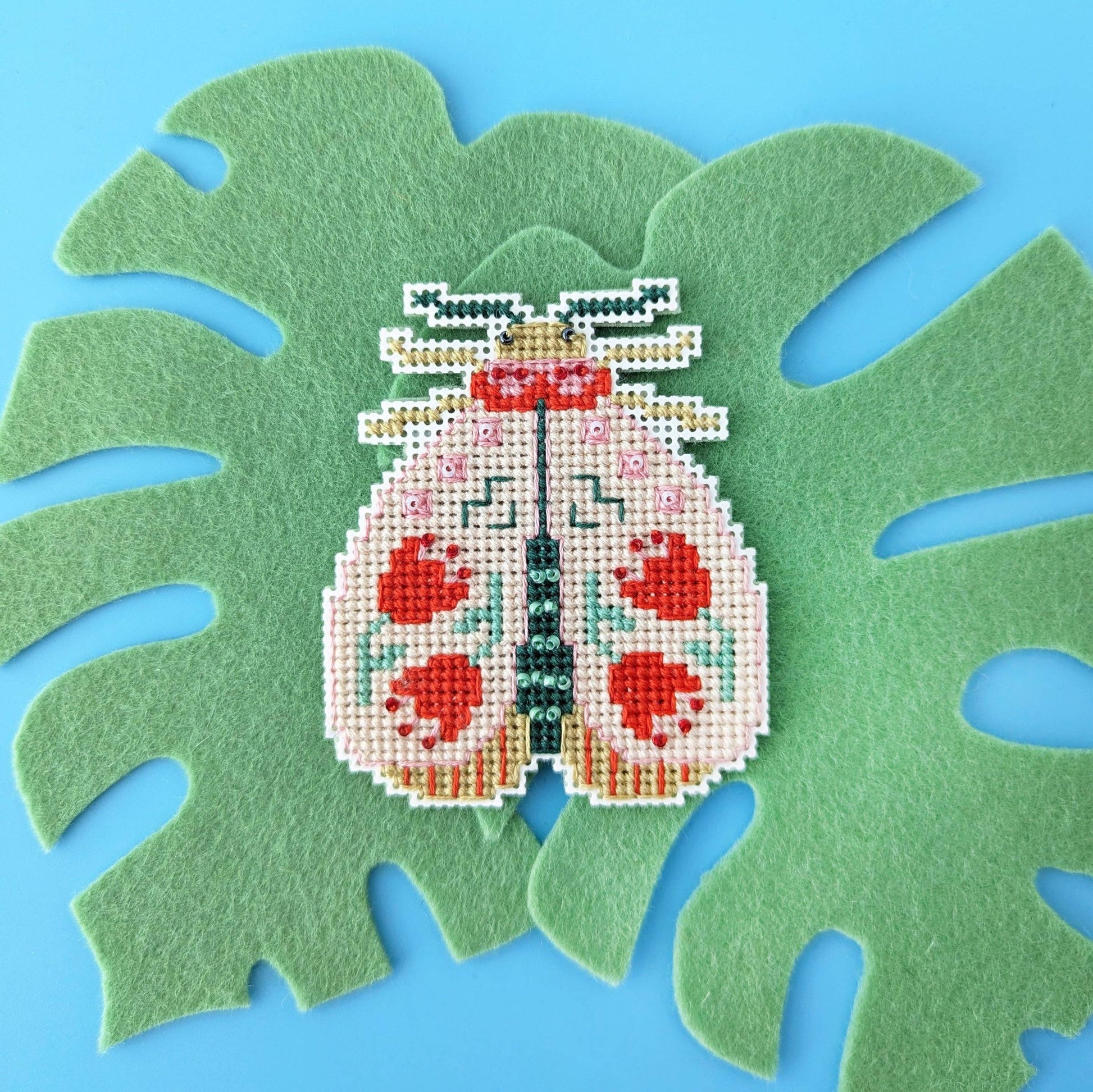 Benzie Design-Blooming Bugs Moth Cross Stitch Kit-xstitch kit-gather here online
