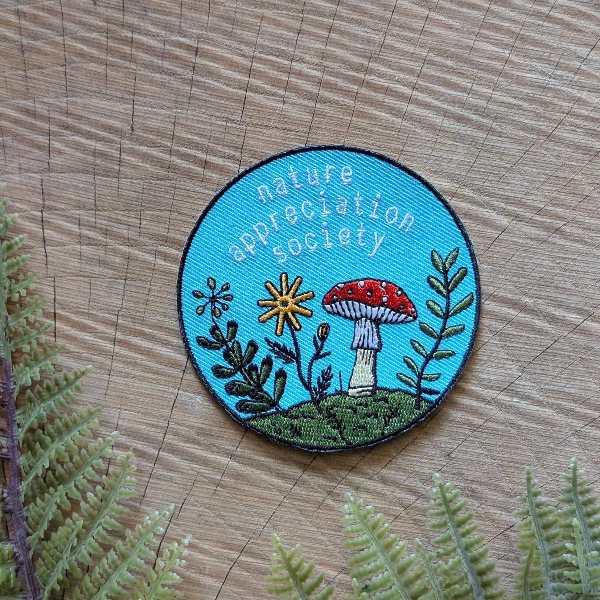 ilikesara-Nature Appreciation Society Iron-On Patch-patches + pins-gather here online