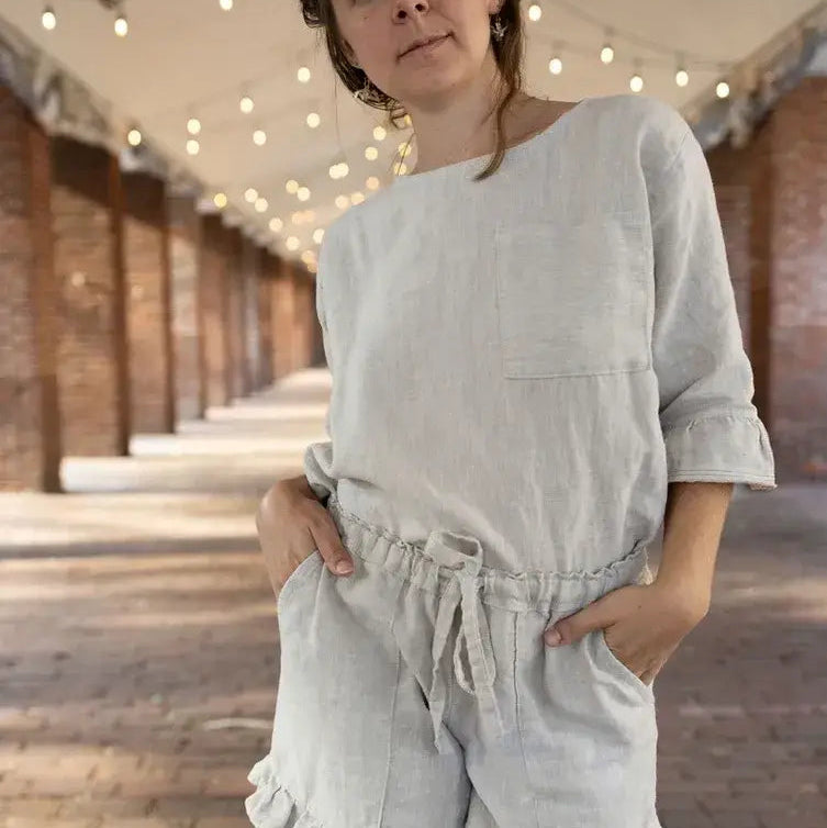 Charlie Darwin Textiles-Saltwater Shirt Pattern-sewing pattern-gather here online