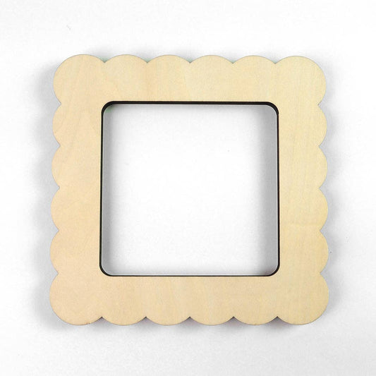 Fraymeworks-Scallop Square Medium Needlepoint Stretcher Frame-craft notion-gather here online