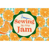 Keller Design Co.-Sewing is My Jam Jar Embroidery Kit - Orange-embroidery kit-gather here online