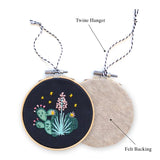 Antiquaria-Cactus DIY Embroidery Ornament Kit-embroidery kit-gather here online