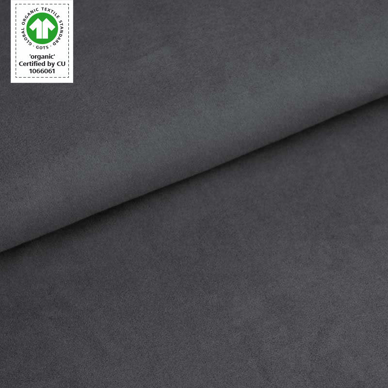 Stoffonkel-Bio-Baumwollfleece - Dunkelgrau (Dark Gray)-fabric-gather here online