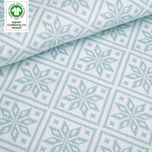 Organic Cotton Jacquard Knit - Snowflake