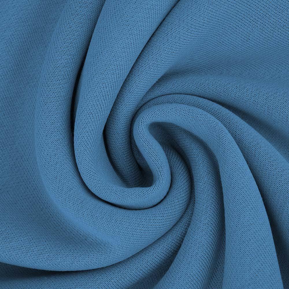 Stoffonkel-Bio-Softsweat - Beach House Blue-fabric-gather here online