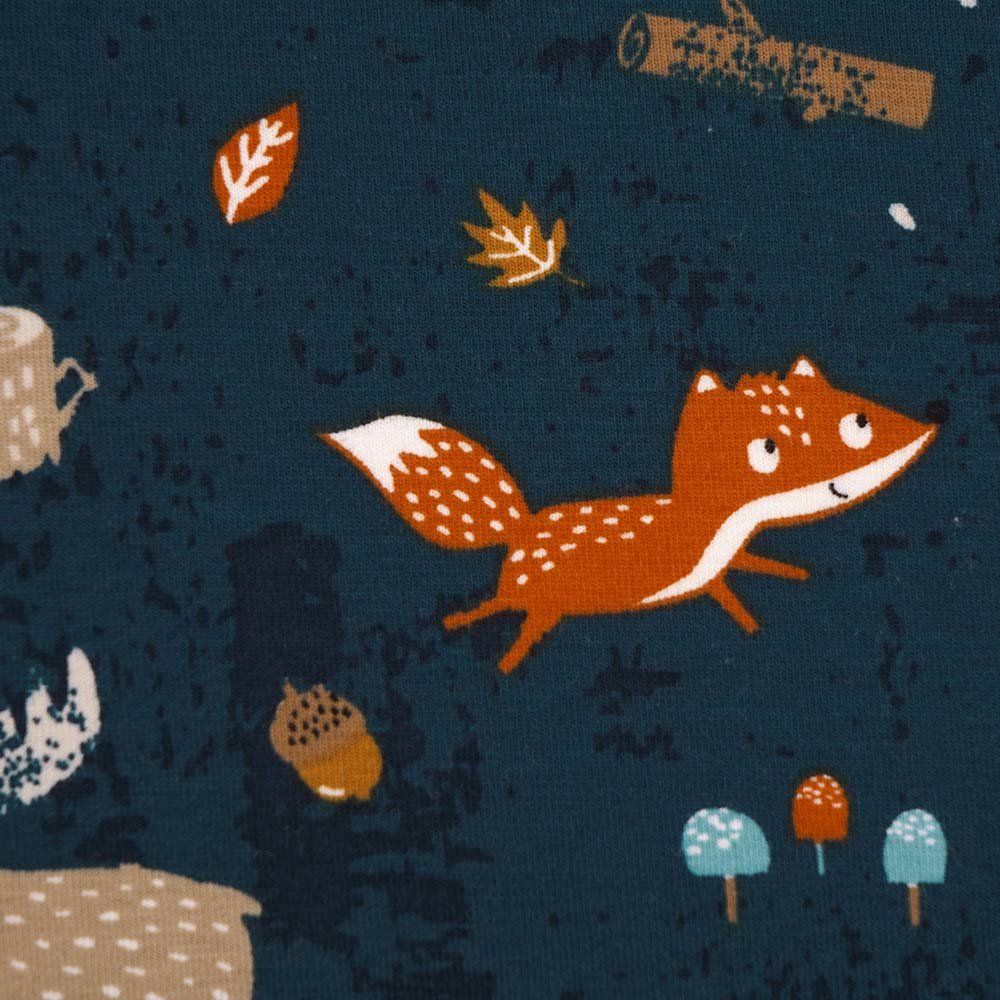 Stoffonkel-Organic Jersey - Fox, Moose & Bear-fabric-gather here online