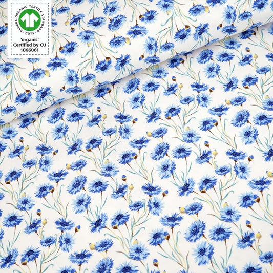 Stoffonkel-Organic Jersey - Cornflower Meadow-fabric-gather here online