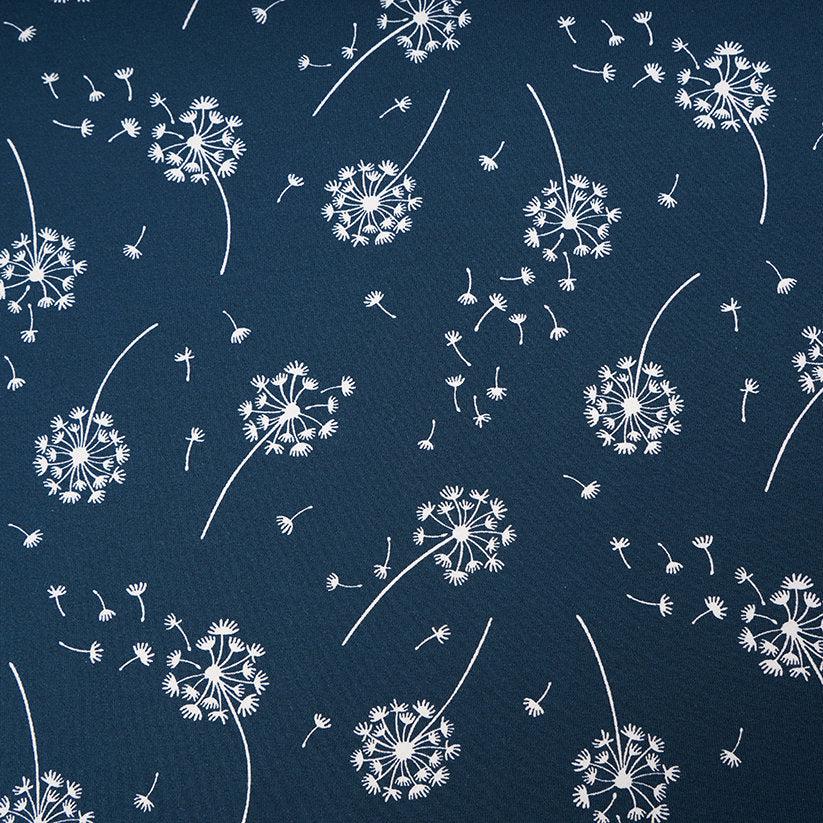 Stoffonkel-Organic Jersey Pusteblume (Dandelion) Water By Night-fabric-gather here online