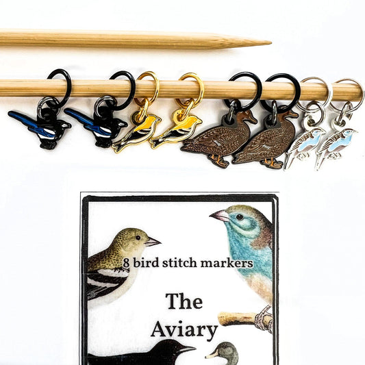 Firefly Notes-Aviary Stitch Marker Pack-knitting notion-gather here online