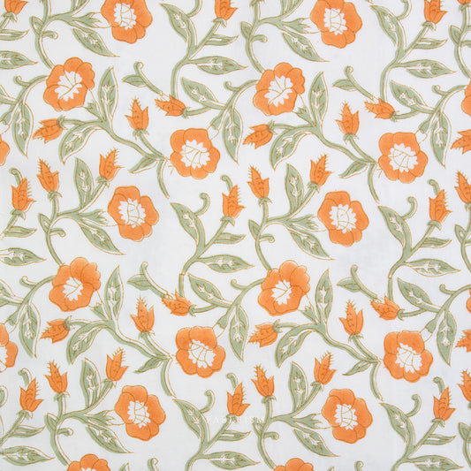 Fableism Supply Co-Trumpet Vines Sage-fabric-gather here online