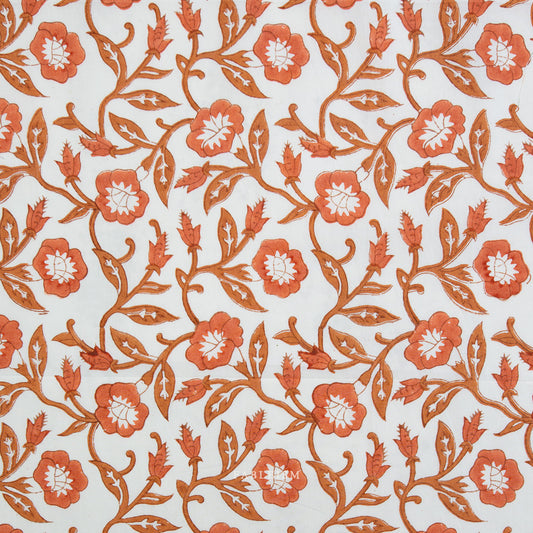Fableism Supply Co-Trumpet Vines Sienna-fabric-gather here online
