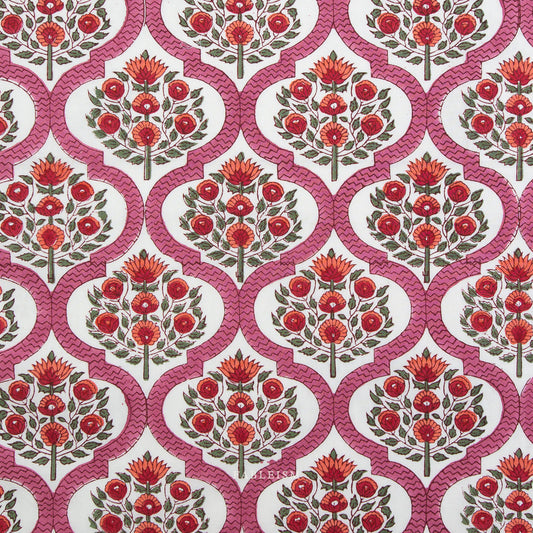 Fableism Supply Co-Lattice Floral Pink-fabric-gather here online