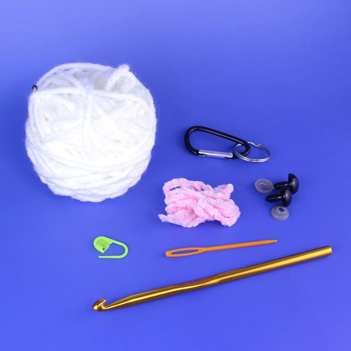 Citizens Crochet-Ghost Keychain Bag Charm - Beginner Crochet Kit-knitting / crochet kit-gather here online