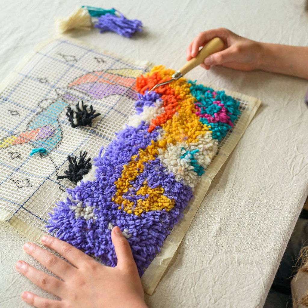 Friendly Loom-Unicorn Latch Hooking Kit-craft kit-gather here online