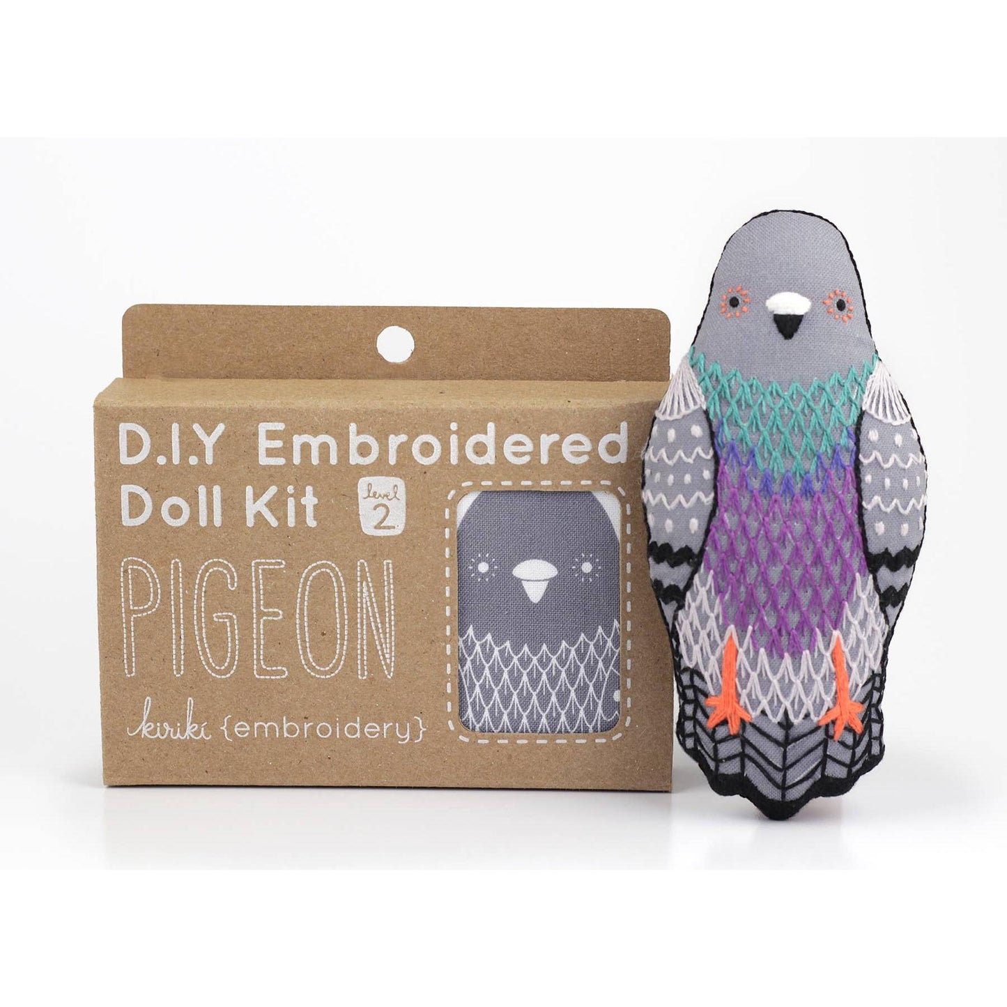 Kiriki Press-Pigeon DIY Embroidery Kit-embroidery kit-gather here online