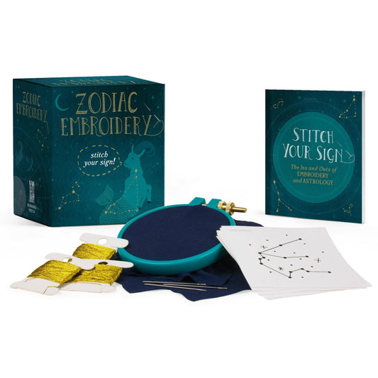 Hachette-Zodiac Embroidery: Stitch Your Sign-embroidery kit-gather here online