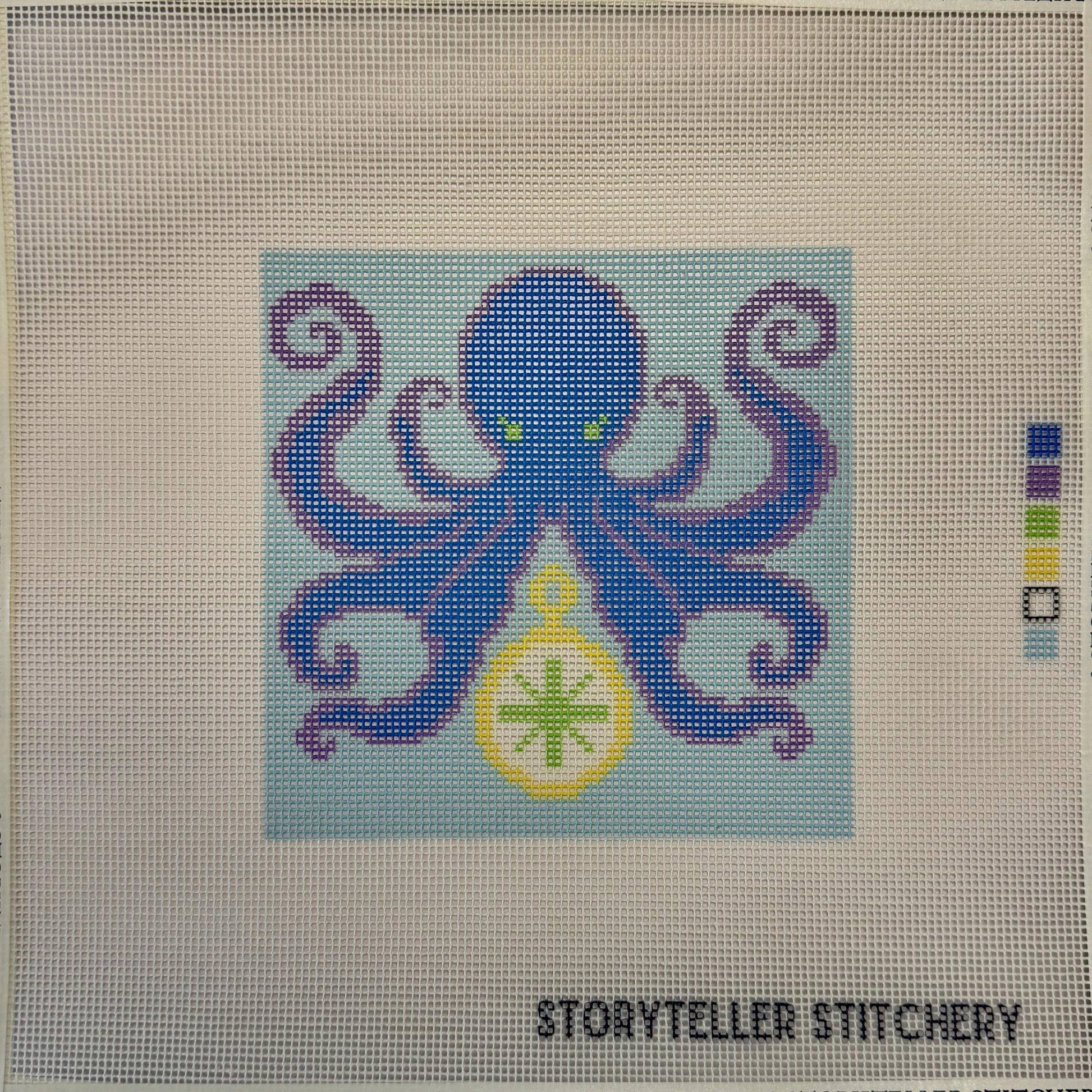 Storyteller Stitchery-Octopus Needlepoint Kit-xstitch kit-gather here online