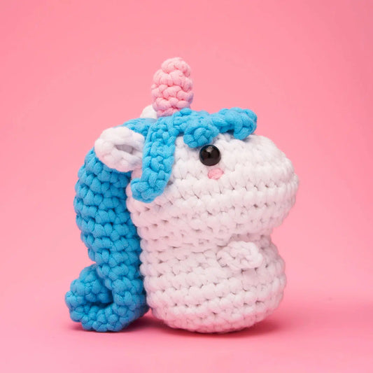 The Woobles-Billy the Unicorn Beginner Crochet Kit-knitting / crochet kit-gather here online