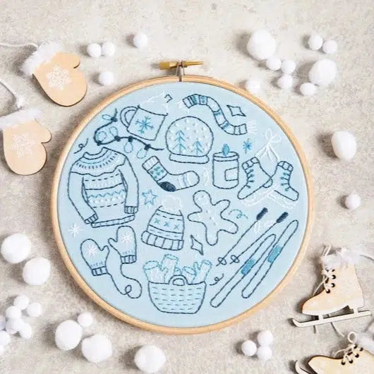 Hawthorn Handmade-Winter Doodles Embroidery Kit-embroidery kit-gather here online