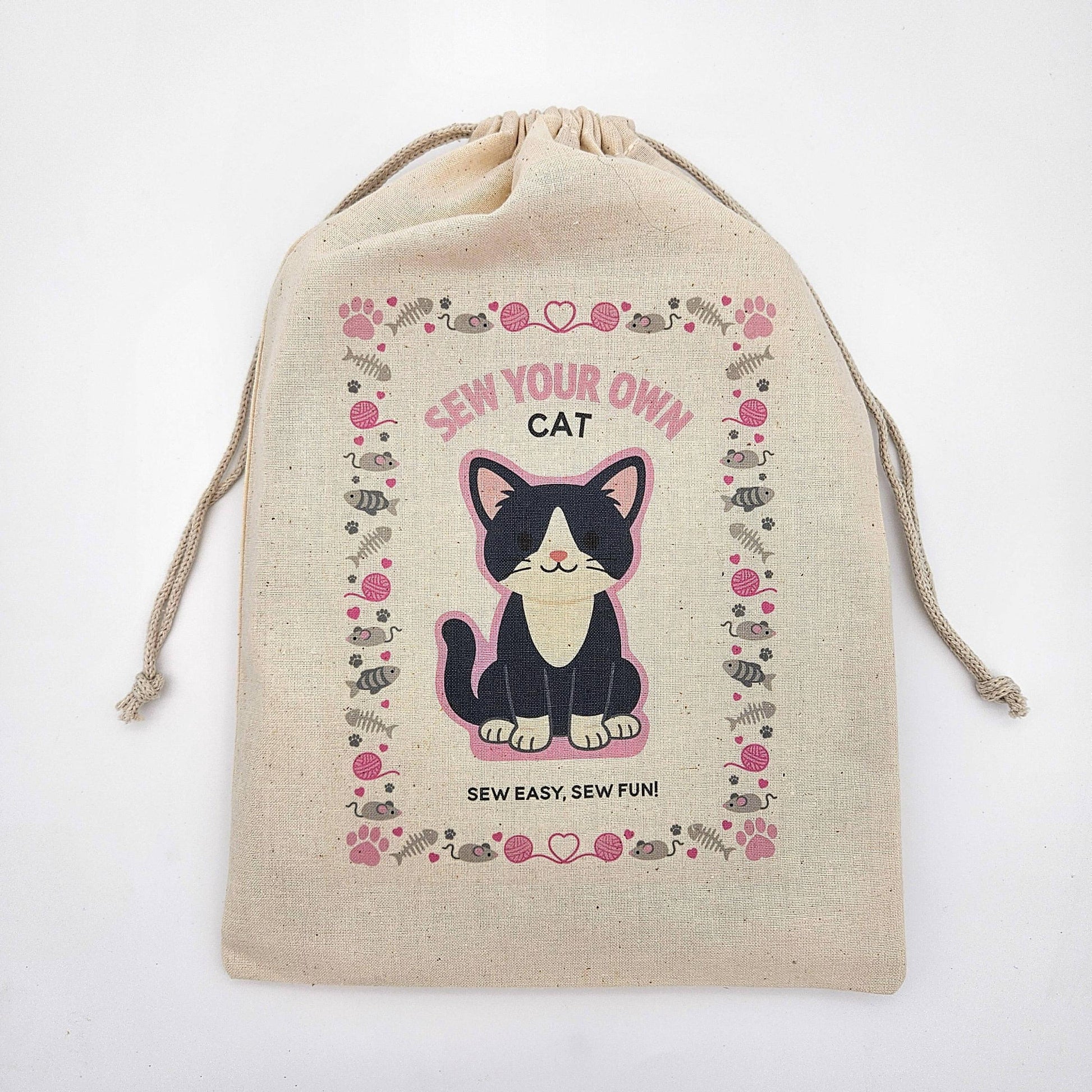 Nickwilljack-Sew Your Own Cat Complete Kit - Tuxedo Cat-sewing kit-gather here online