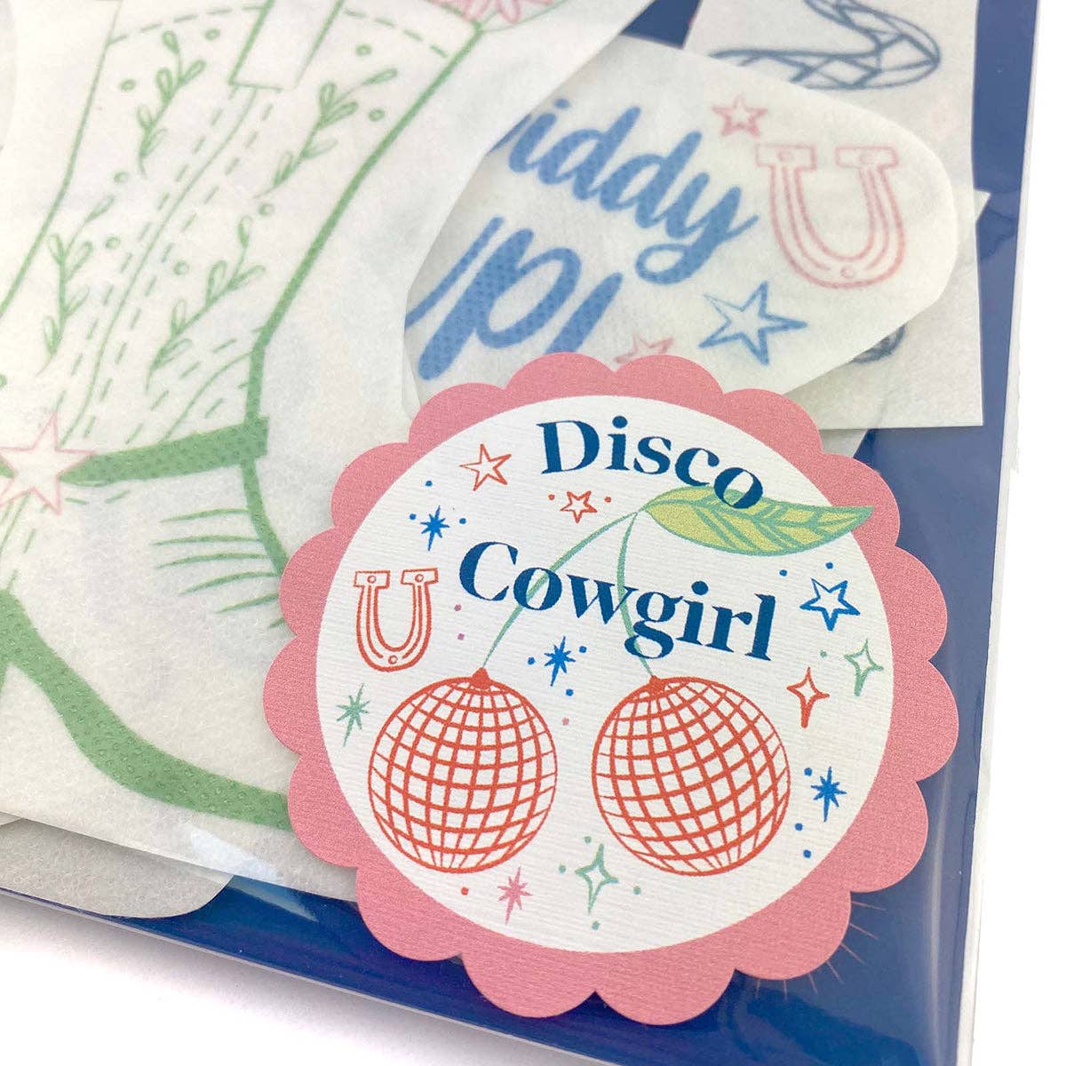 Keller Design Co.-Stick It Stitch It - Disco Cowgirl-embroidery pattern-gather here online