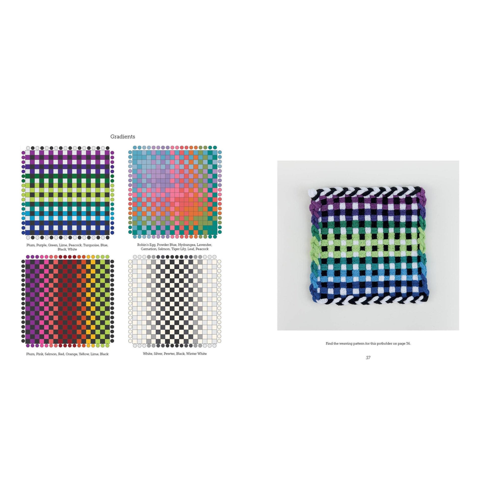 Schiffer Publishing-Potholder Loom Designs: 140 Colorful Patterns-book-gather here online