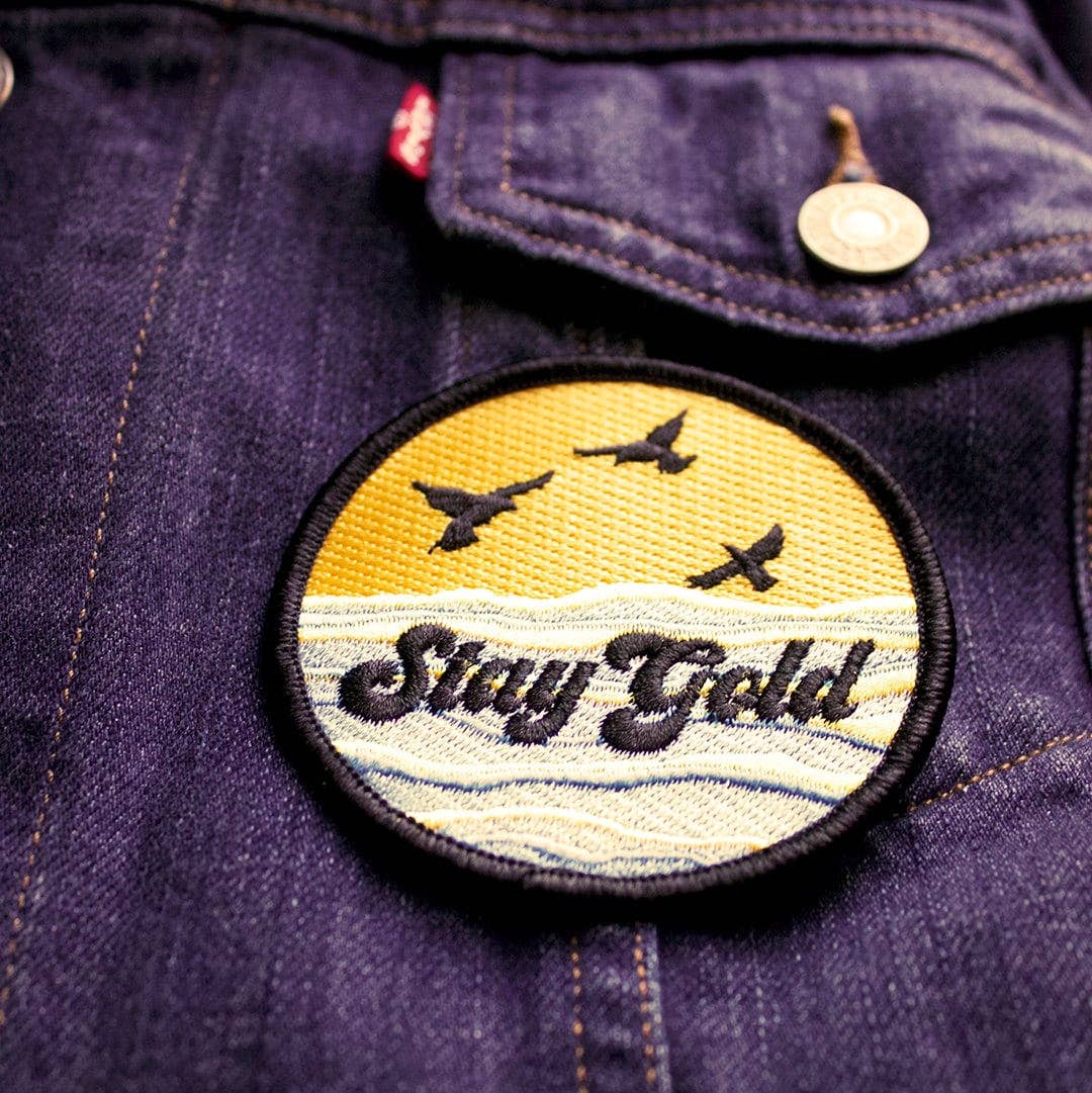 MBMB-Stay Gold- Iron On Patch-patches + pins-gather here online