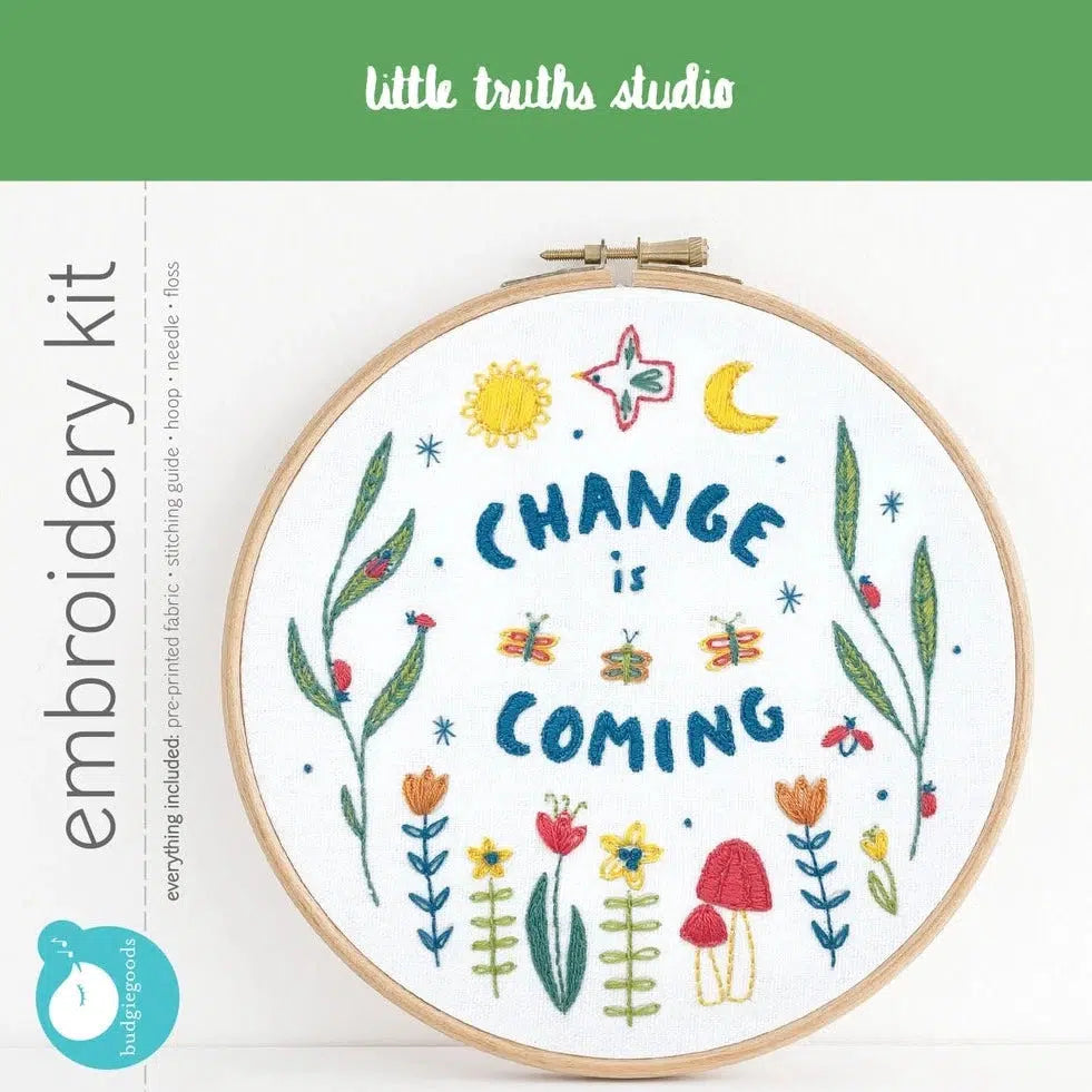 budgiegoods-Change is Coming Embroidery Kit-embroidery kit-gather here online