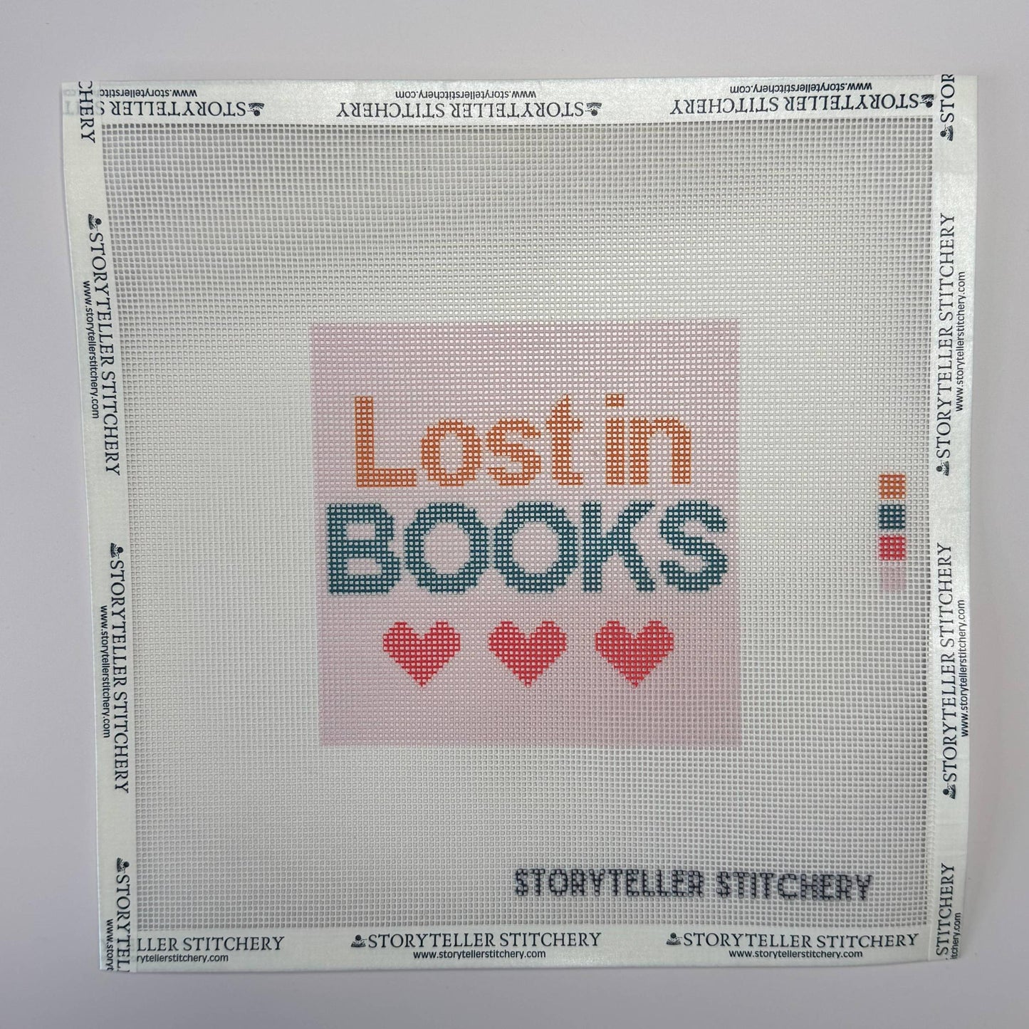 Storyteller Stitchery-Lost in Books Needlepoint Kit-xstitch kit-gather here online