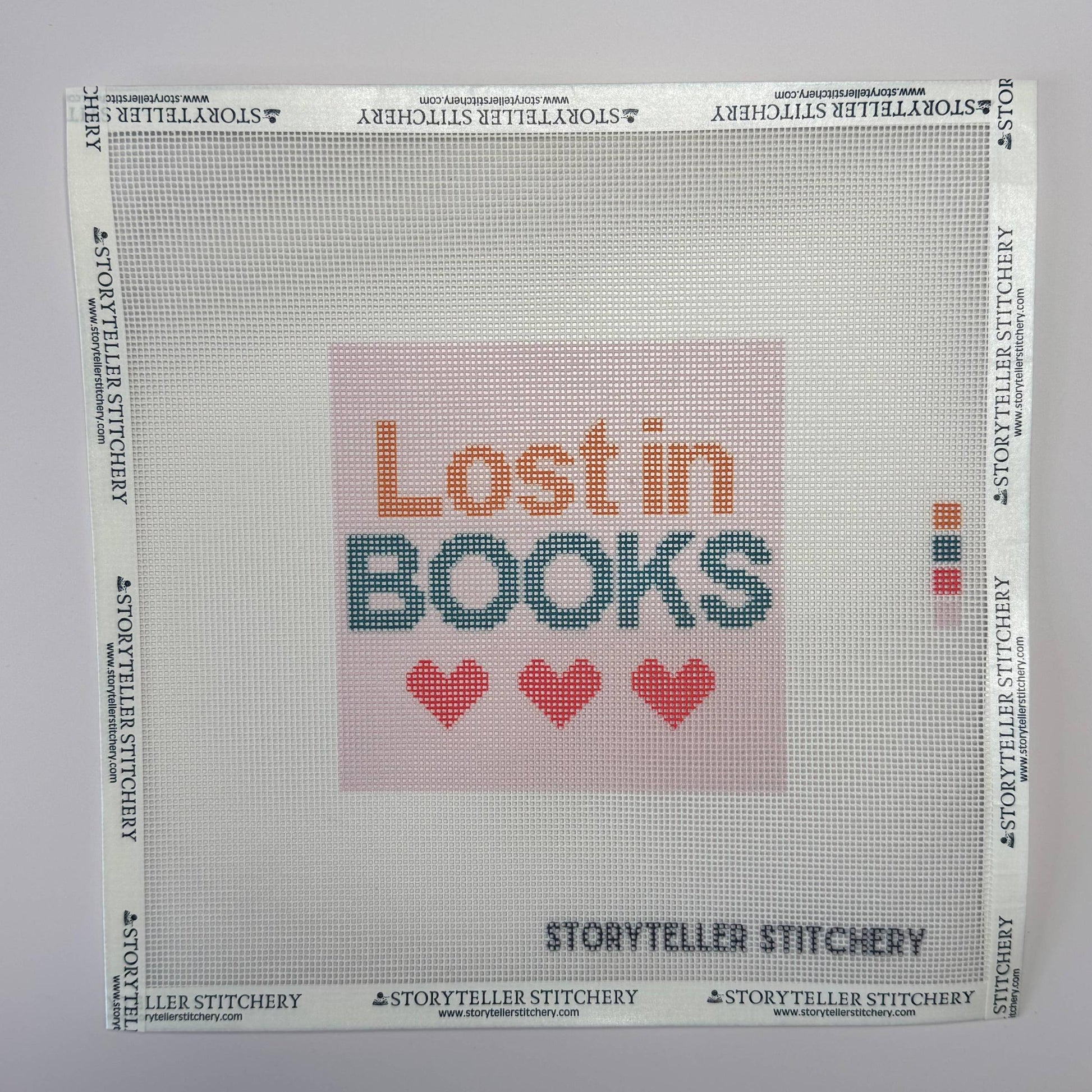 Storyteller Stitchery-Lost in Books Needlepoint Kit-xstitch kit-gather here online