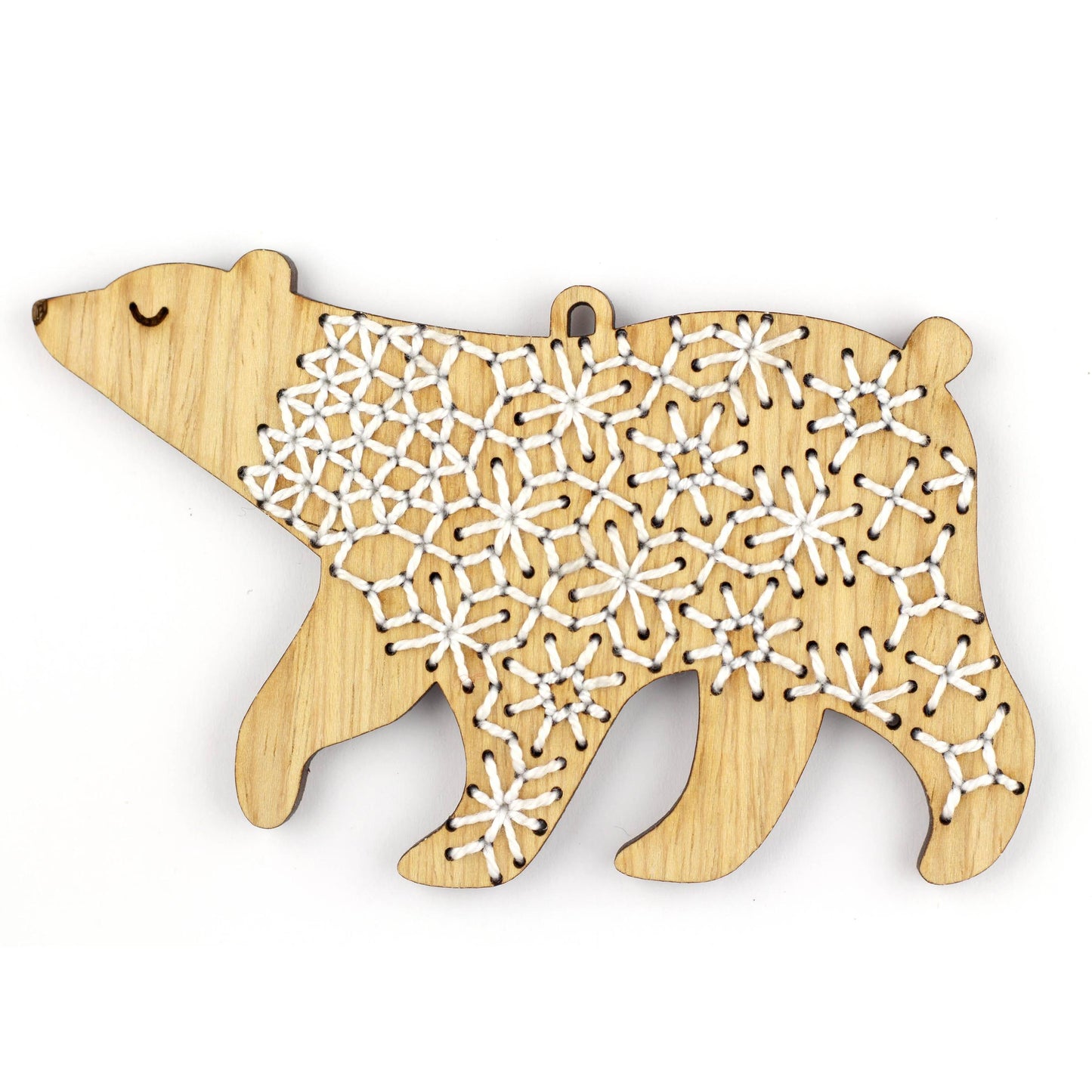 Kiriki Press-Bear DIY Ornament Kit-embroidery kit-gather here online