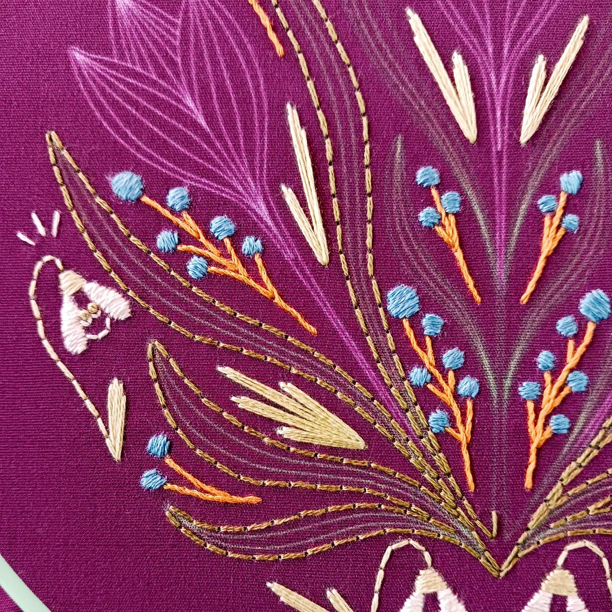 CozyBlue-Early Bloomer Embroidery Kit-embroidery kit-gather here online