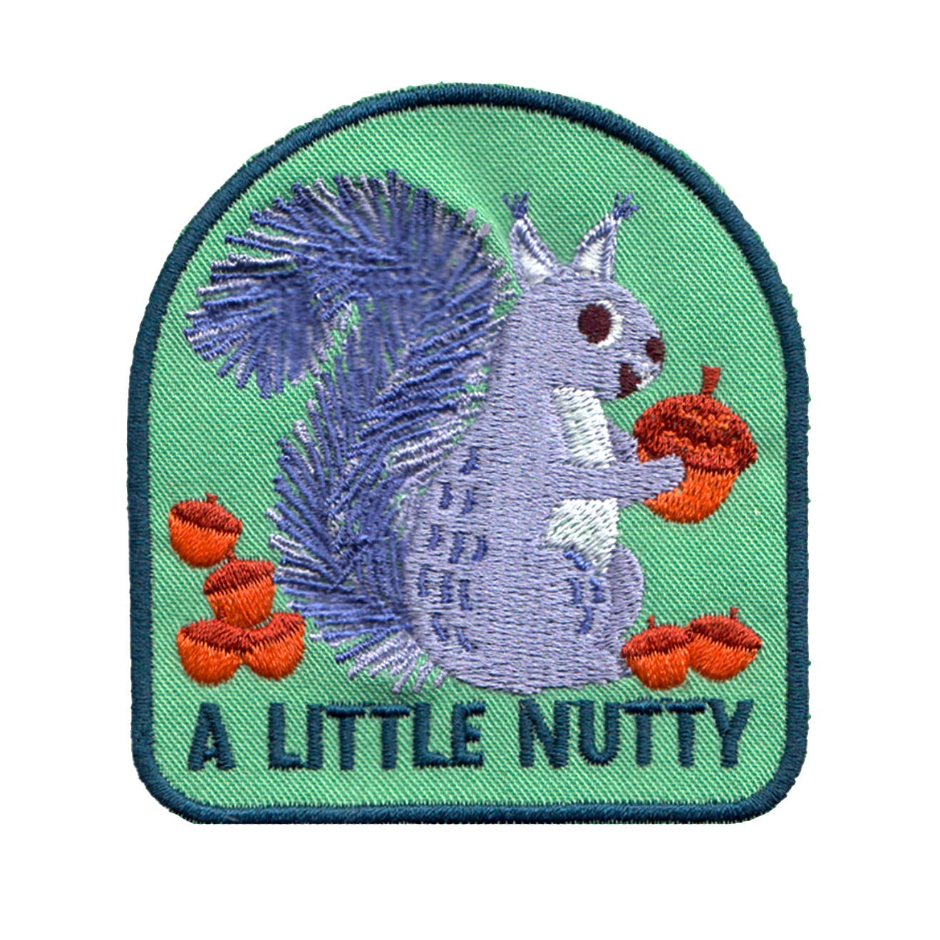 A Little Nutty Squirrel Iron-On Patch