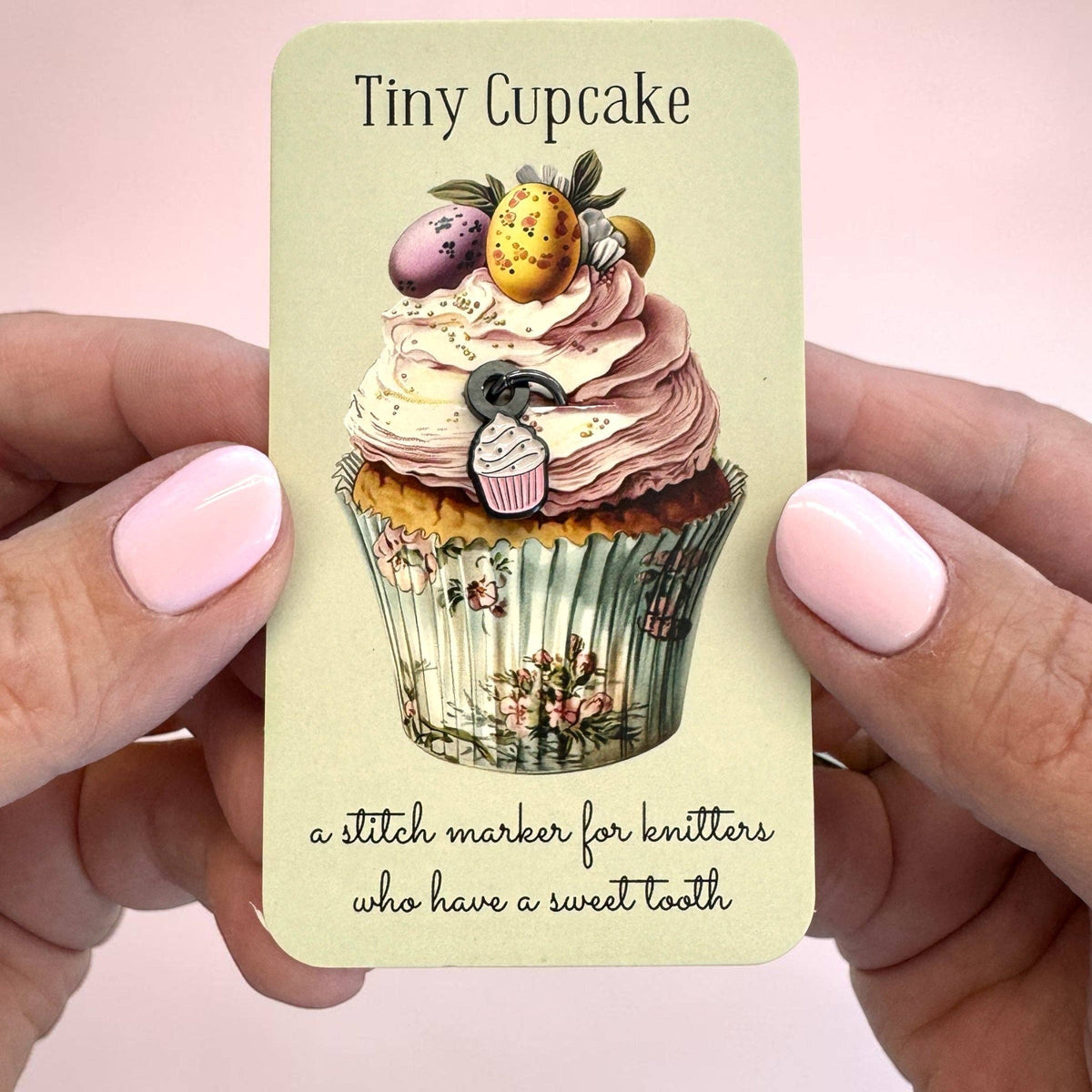 Firefly Notes-Cupcake Stitch Marker-knitting notion-gather here online