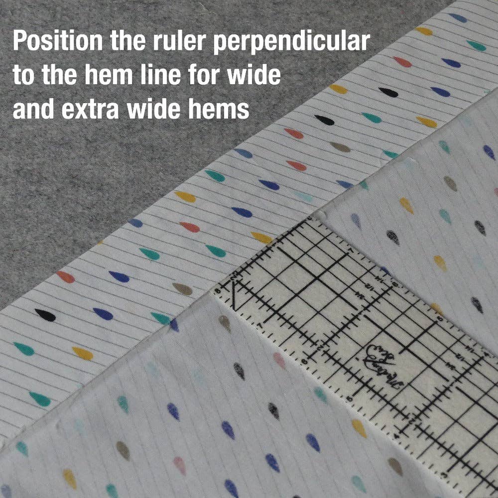 Madam Sew-Hot Hem Ruler-sewing notion-gather here online
