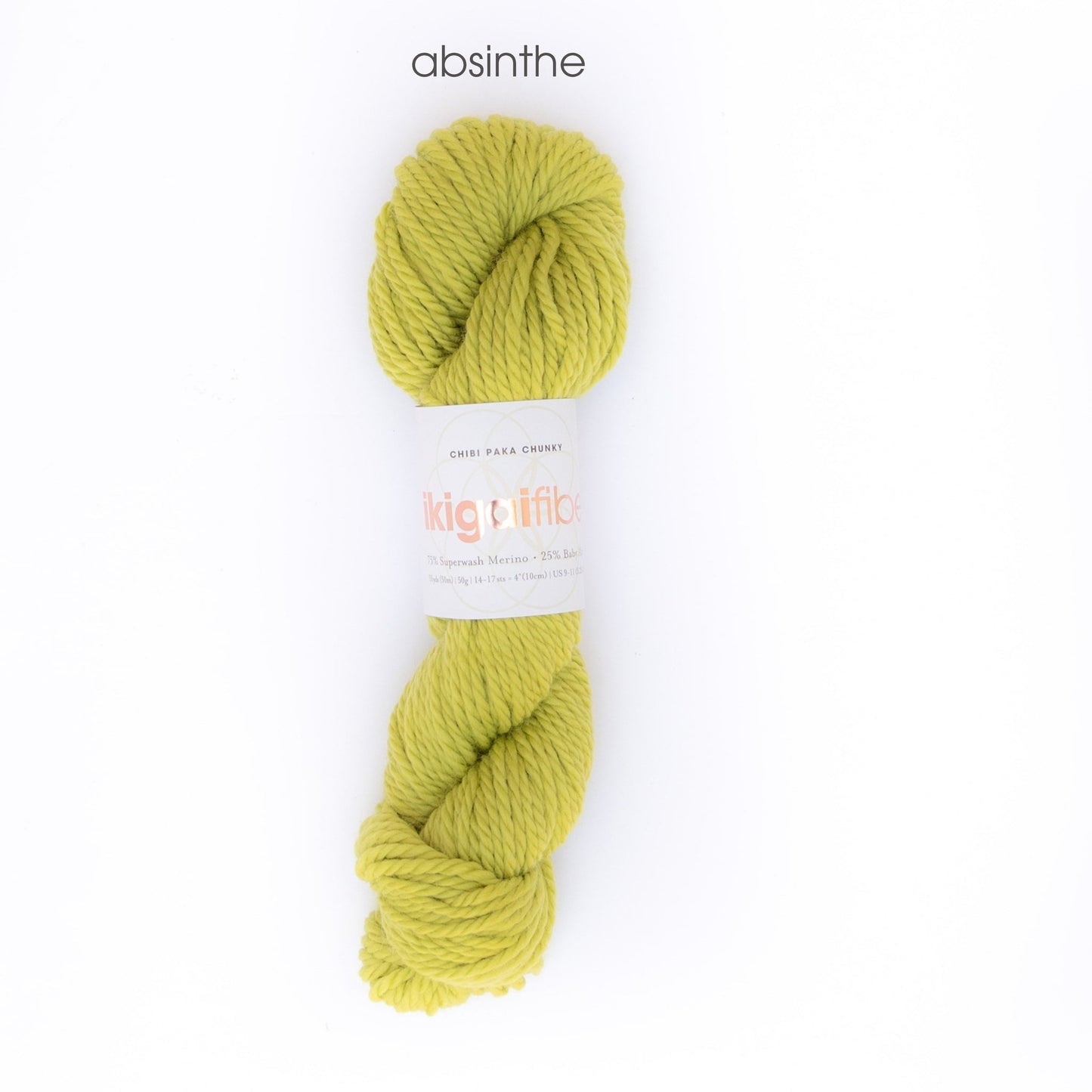 Ikigai Fiber-Chibi Paka Chunky - Skein-yarn-Absinthe-gather here online