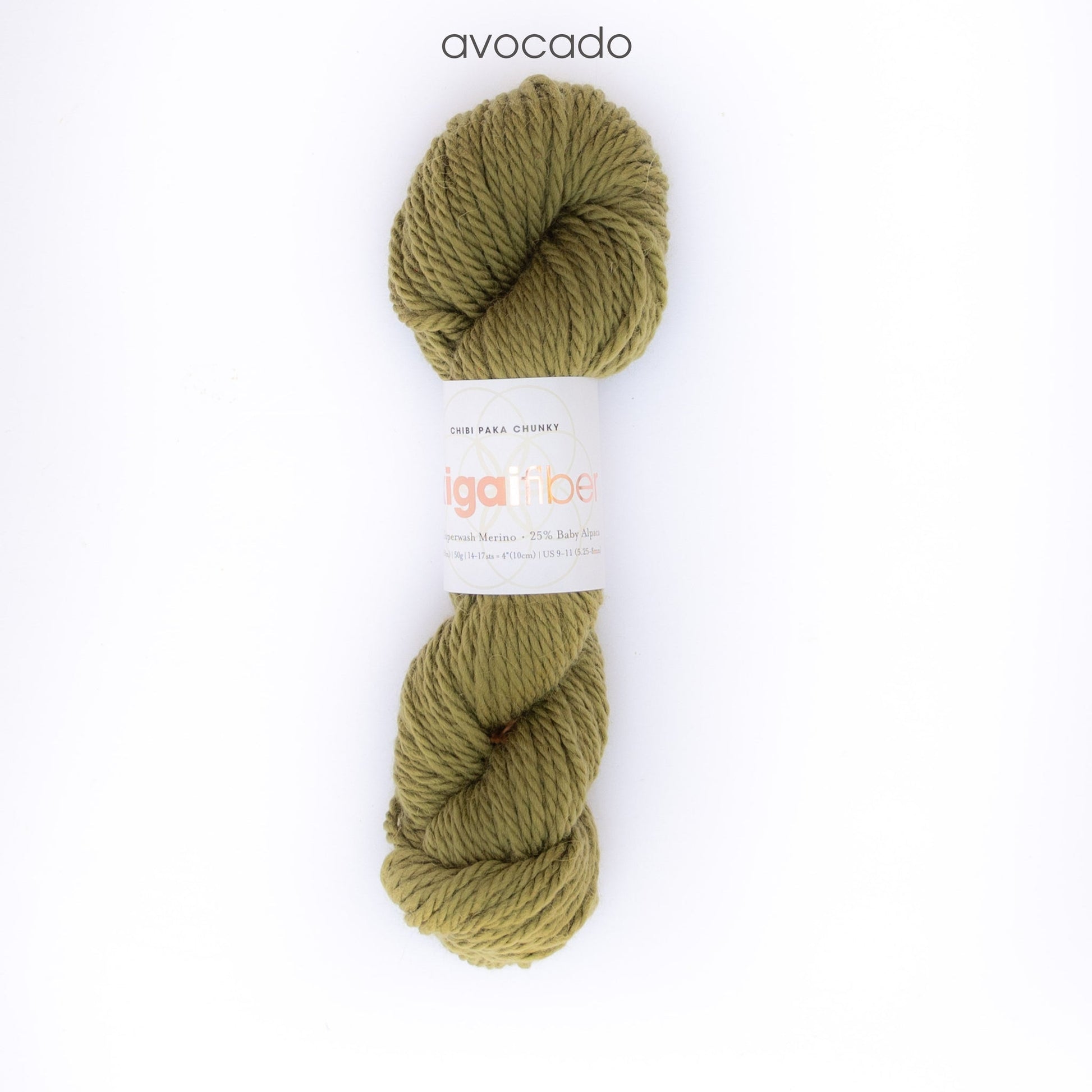 Ikigai Fiber-Chibi Paka Chunky - Skein-yarn-Avocado-gather here online