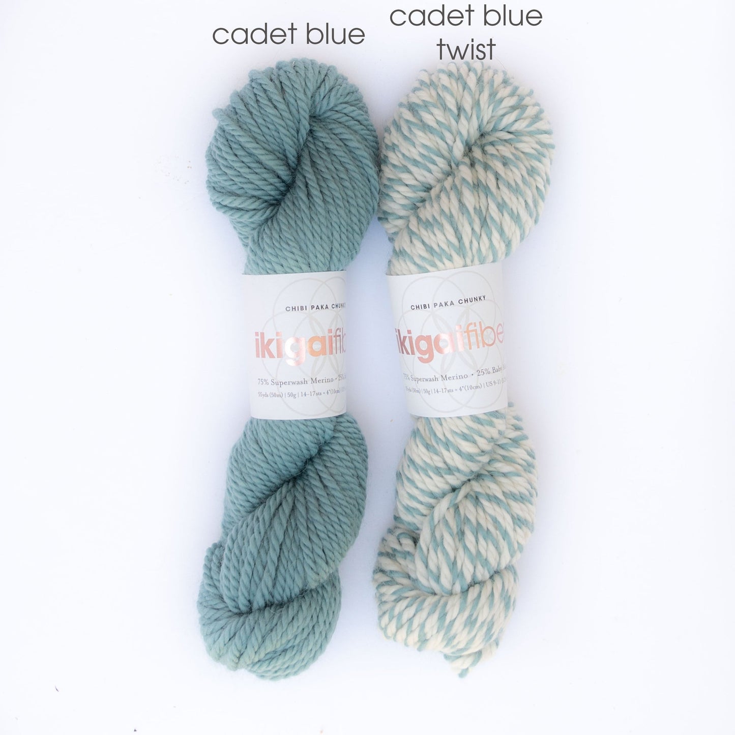 Ikigai Fiber-Chibi Paka Chunky - Skein-yarn-Cadet Blue-gather here online