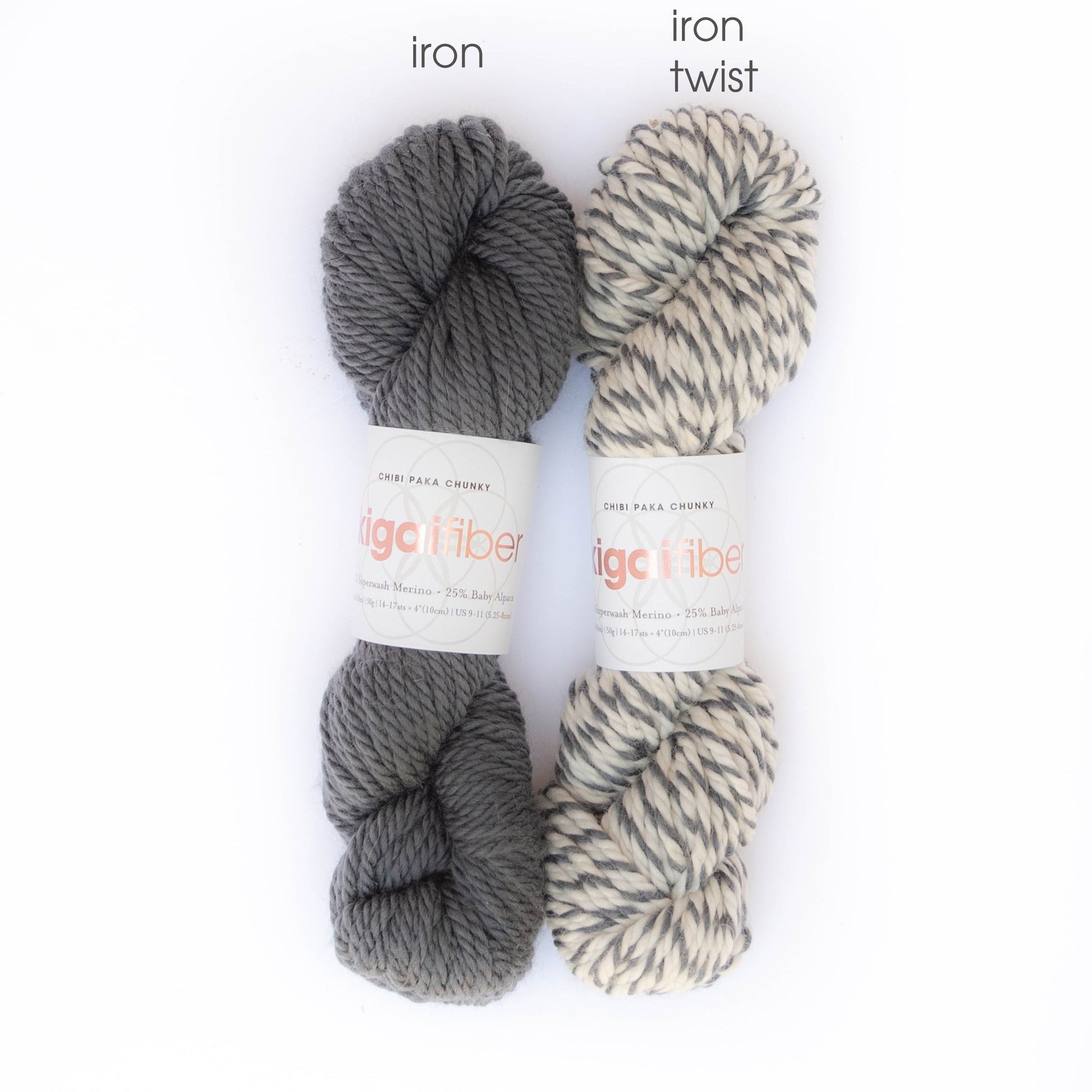 Ikigai Fiber-Chibi Paka Chunky - Skein-yarn-Iron Twist-gather here online