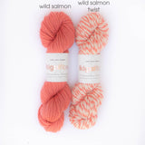 Ikigai Fiber-Chibi Paka Chunky - Skein-yarn-Wild Salmon Twist-gather here online