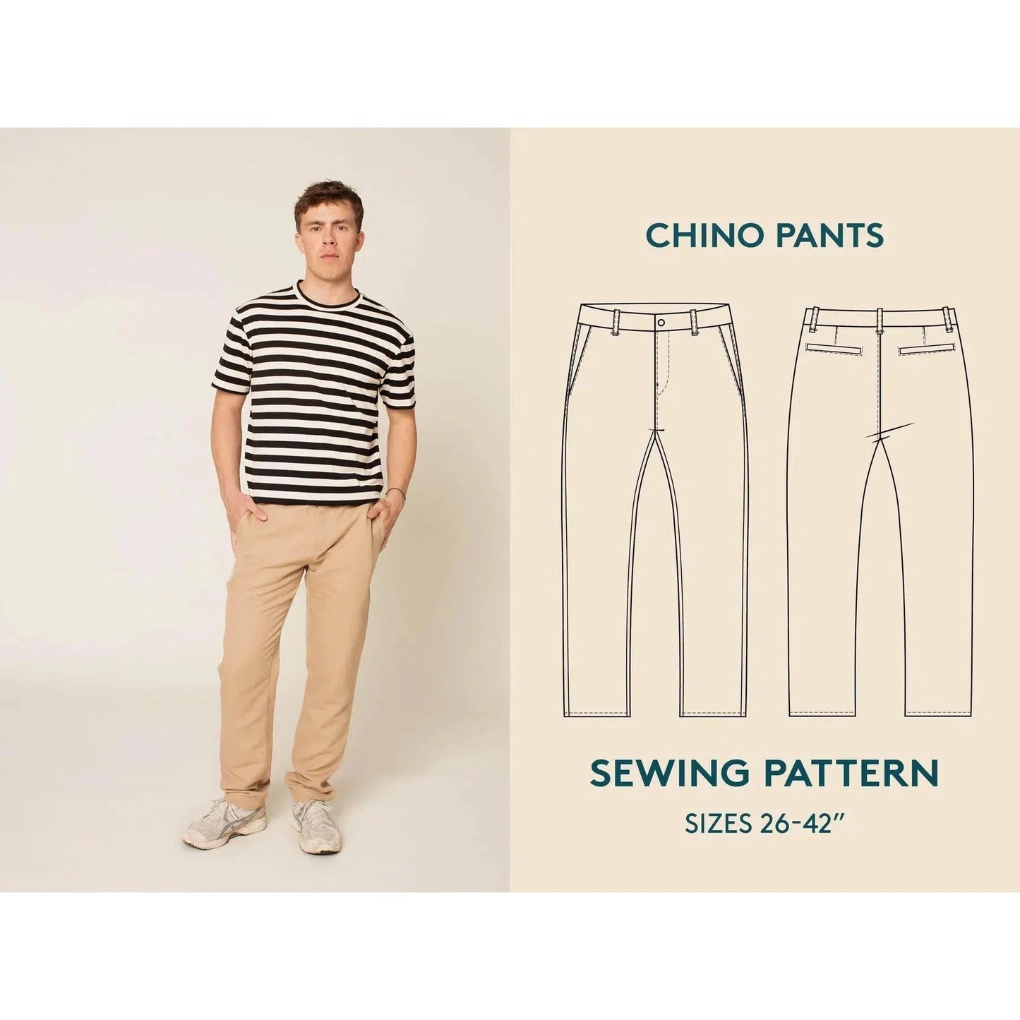 Wardrobe By Me-Chino Pants Pattern-sewing pattern-gather here online