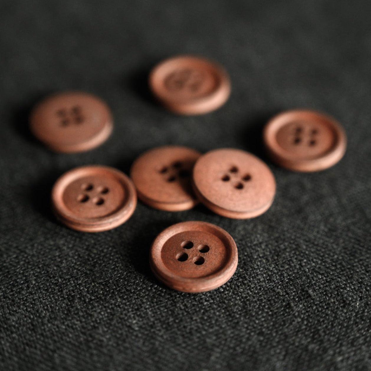 Merchant & Mills-Cotton Button 15mm [5/8"] (each)-button-Cinnamon Dust-gather here online