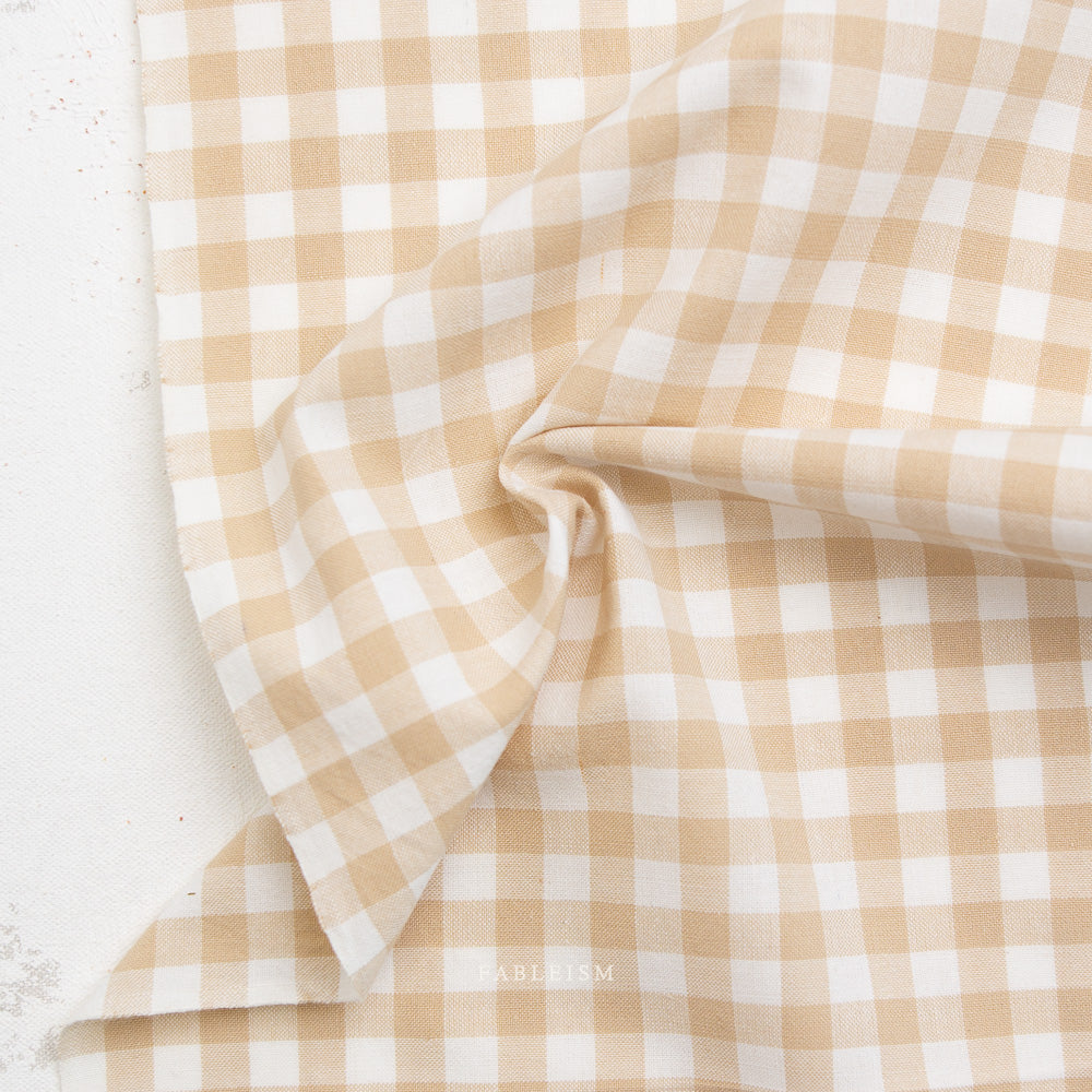 Fableism Supply Co-Small Camp Gingham-fabric-Shortbread-gather here online