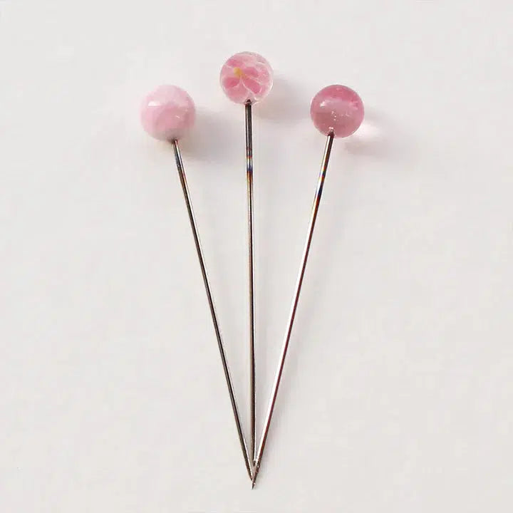 Cohana-Glass Head Flower Pins - Sakura-sewing notion-gather here online