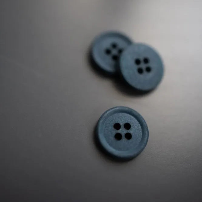 Merchant & Mills-Cotton Buttons 15mm [5/8"] (each)-button-Mid Teal (Alta Mare)-gather here online